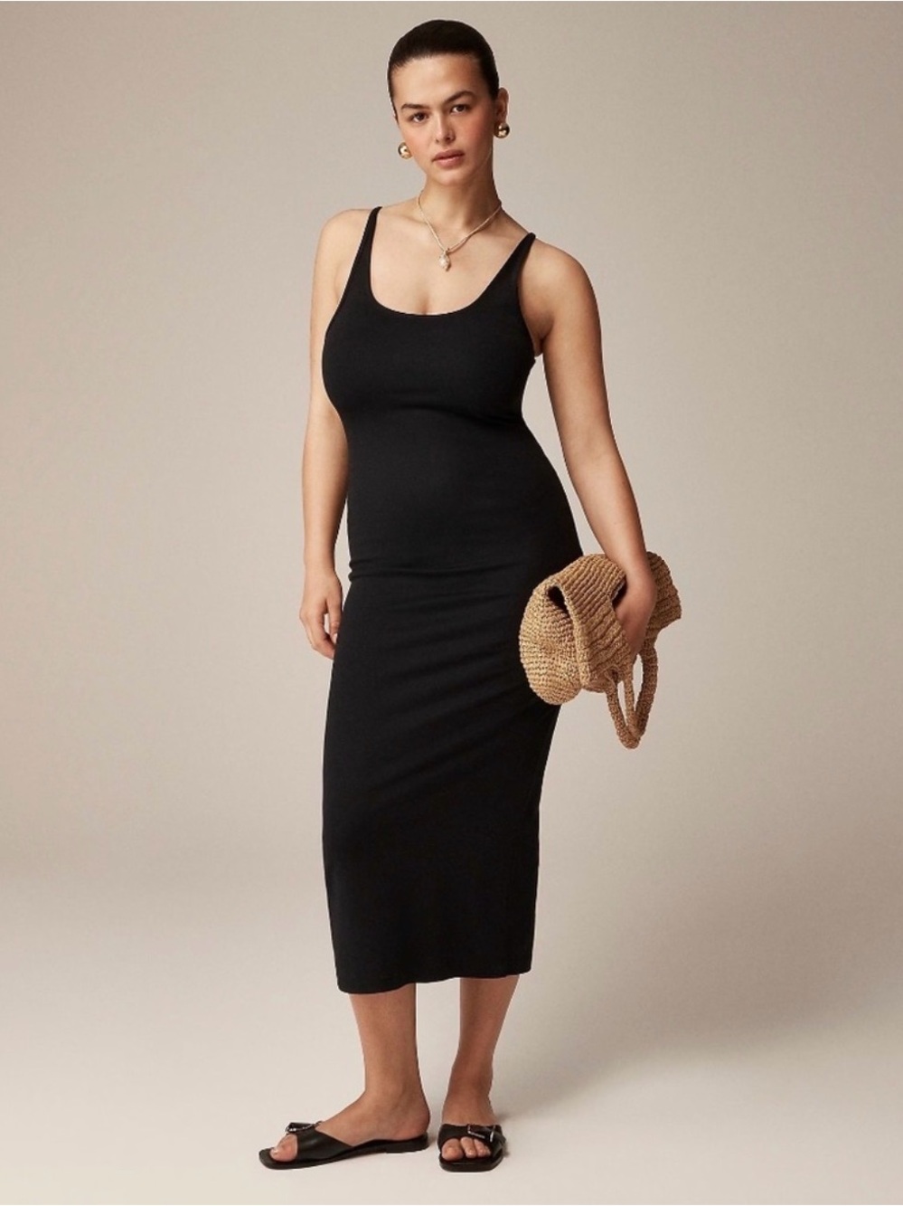 J.Crew Black Tank Maxi Dress
